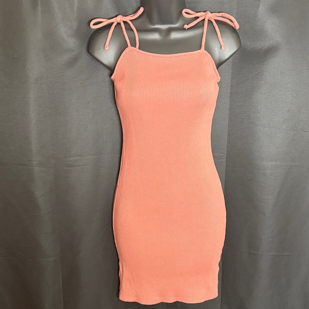 Wild Fable Coral Tie-Strap Mini Dress